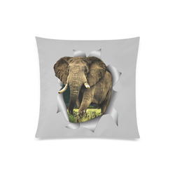 elephant for a Tshirt Custom Zippered Pillow Case 20"x20"(Twin Sides)
