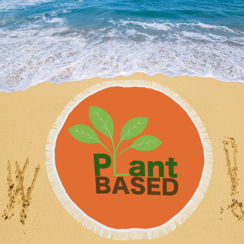 Plant Based Round Beach Throw Circular Beach Shawl 59"x 59"