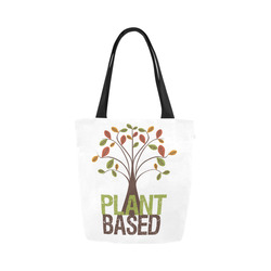 Plant Based Tree Tote Bag Canvas Tote Bag (Model 1657)