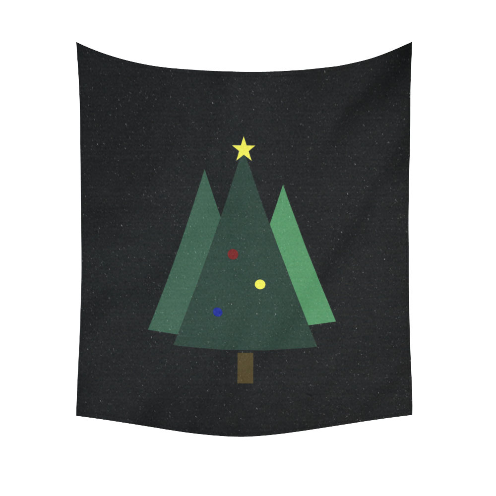 Christmas Tree Cotton Linen Wall Tapestry 51"x 60"