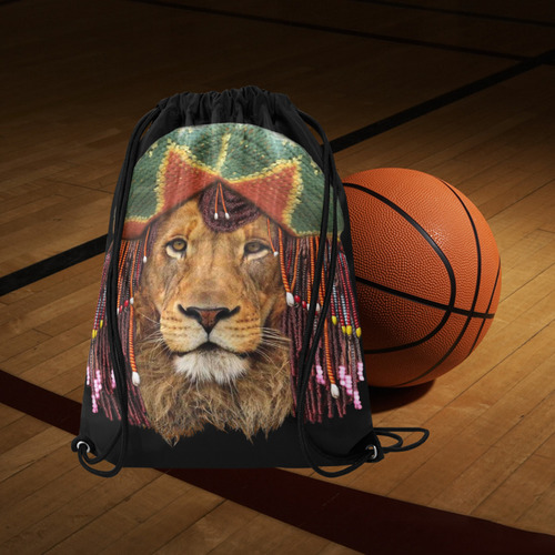 lion retaferian Medium Drawstring Bag Model 1604 (Twin Sides) 13.8"(W) * 18.1"(H)