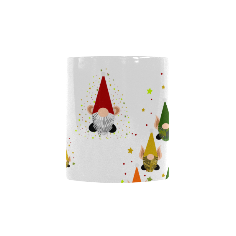 Christmas Gnomes and Santa Custom Morphing Mug