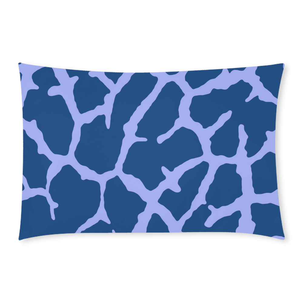 Blue Giraffe Print 3-Piece Bedding Set