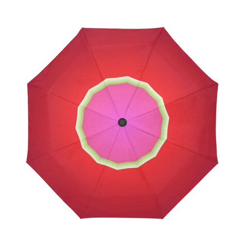 Red & purple Rain Umbrella for Women Auto-Foldable Umbrella (Model U04)