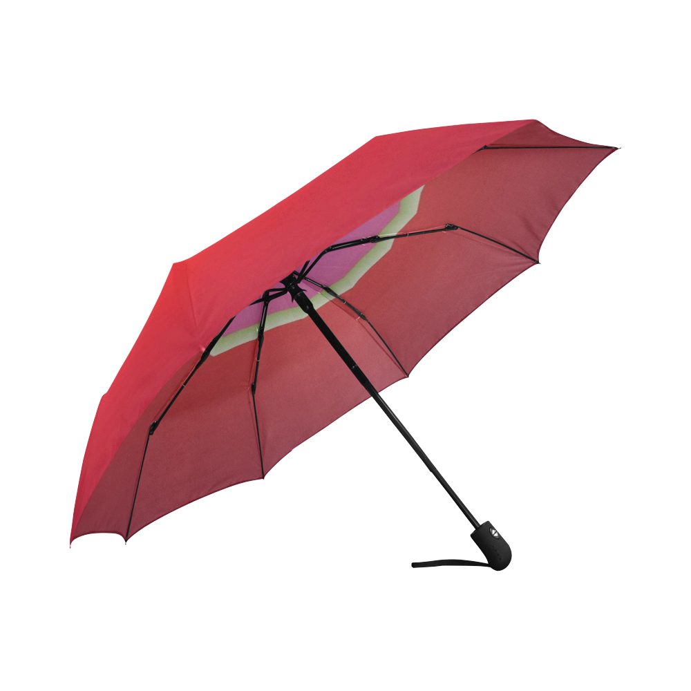 Red & purple Rain Umbrella for Women Auto-Foldable Umbrella (Model U04)