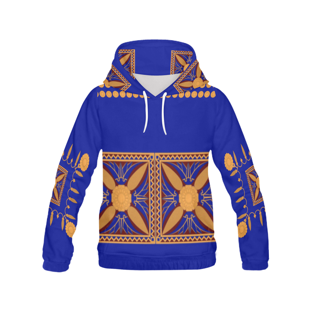 Assyrian Folk Art Hoodie All Over Print Hoodie for Women (USA Size) (Model H13)