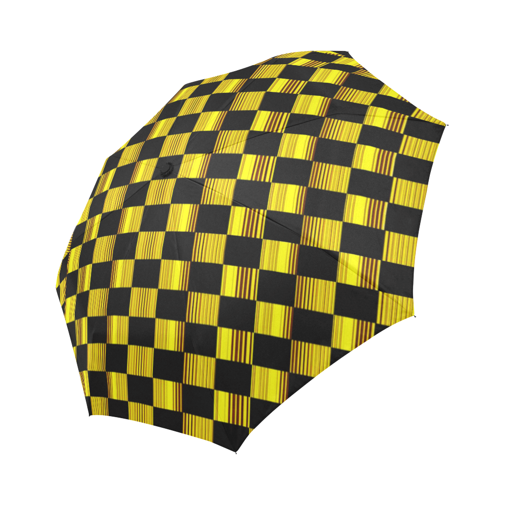 Black & golden chess  Unisex Rain  Umbrella Auto-Foldable Umbrella (Model U04)