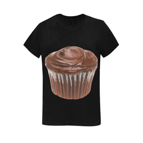 Chocolate Cupcake Women's T-Shirt in USA Size (Two Sides Printing)