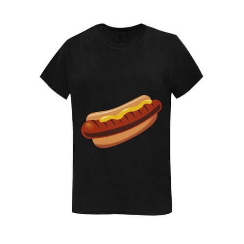 HOT DOG-2 Women's T-Shirt in USA Size (Two Sides Printing)