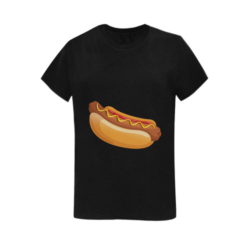 HOT DOG 2 Women's T-Shirt in USA Size (Two Sides Printing)