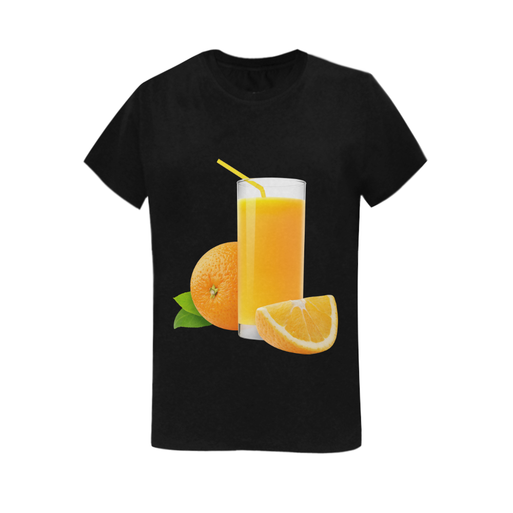 ORANGE JUICE 4 Women's T-Shirt in USA Size (Two Sides Printing)