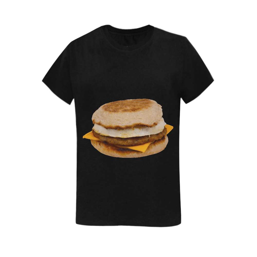 ENGLISH MUFFIN SANDWICH-2 Women's T-Shirt in USA Size (Two Sides Printing)