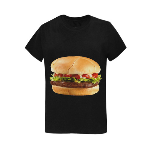 HAMBURGER Women's T-Shirt in USA Size (Two Sides Printing)