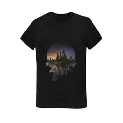 City Lights Women's T-Shirt in USA Size (Two Sides Printing)