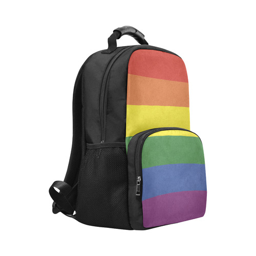 Stripes with rainbow colors Unisex Laptop Backpack (Model 1663)
