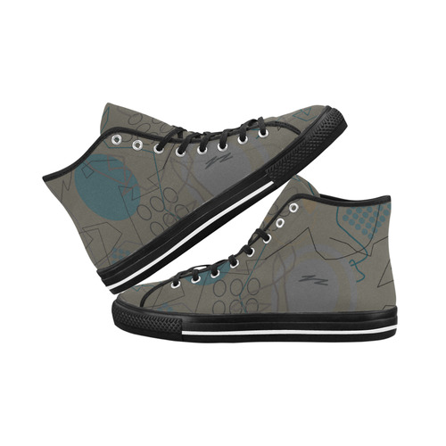 Abstract 8 brown Vancouver H Women's Canvas Shoes (1013-1)