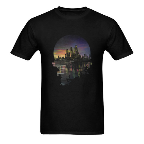 City Lights Sunny Men's T- shirt (Model T06)