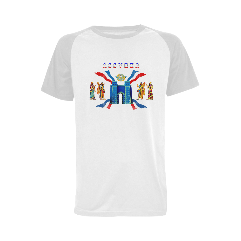 Ishtar Gate Baseball Shirt Men's Raglan T-shirt (USA Size) (Model T11)