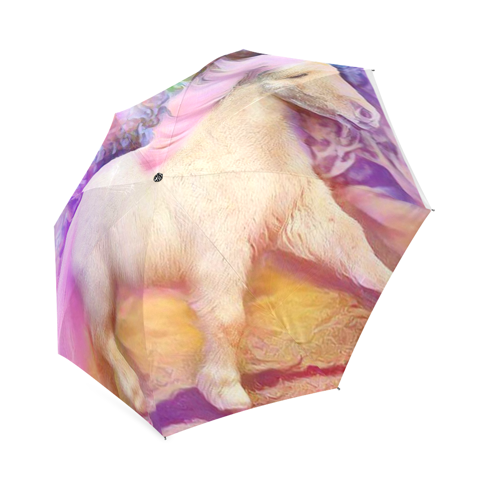 Horse Foal Pink Foldable Umbrella (Model U01)