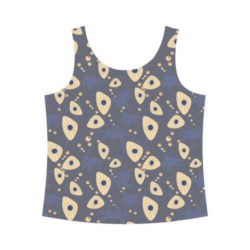 Swimming Turtles All Over Print Tank Top for Women (Model T43)