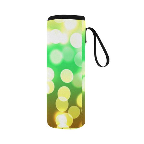 soft lights bokeh 3 by JamColors Neoprene Water Bottle Pouch/Large