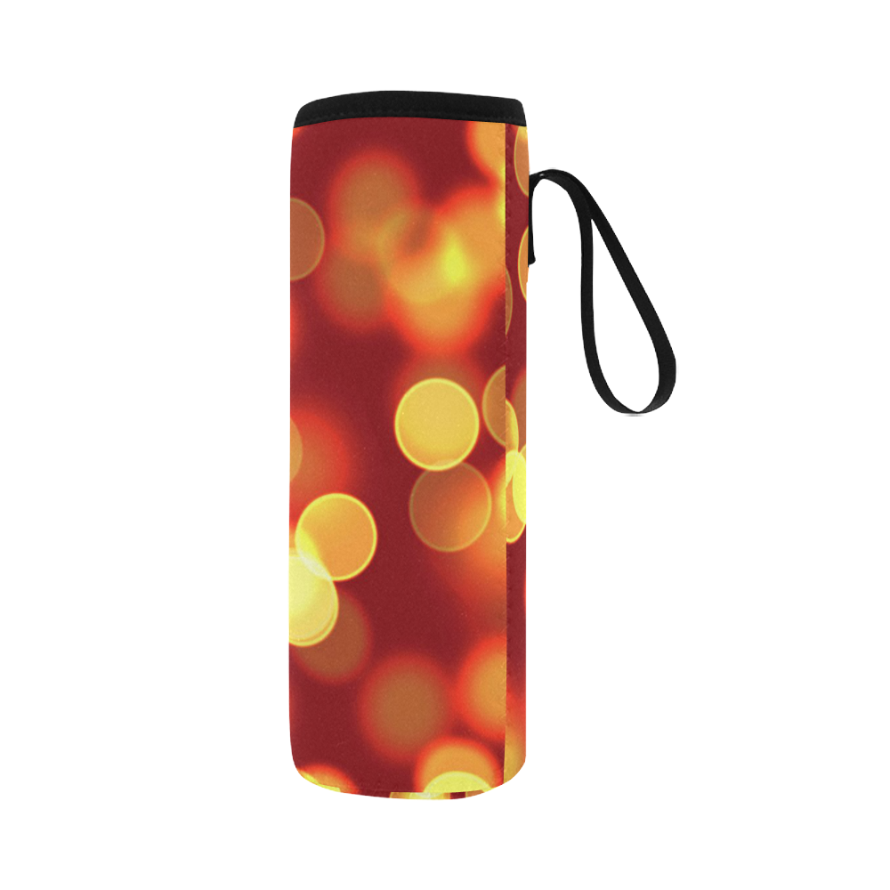 soft lights bokeh 4 by JamColors Neoprene Water Bottle Pouch/Large