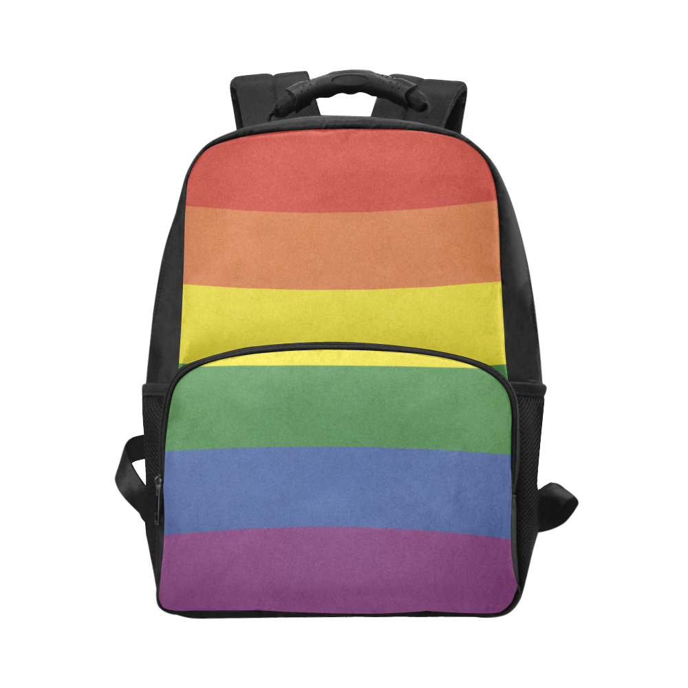 Stripes with rainbow colors Unisex Laptop Backpack (Model 1663)