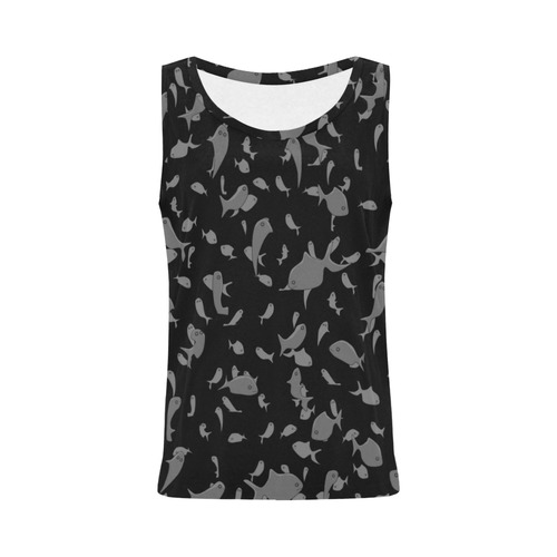 Lots of Fish All Over Print Tank Top for Women (Model T43)