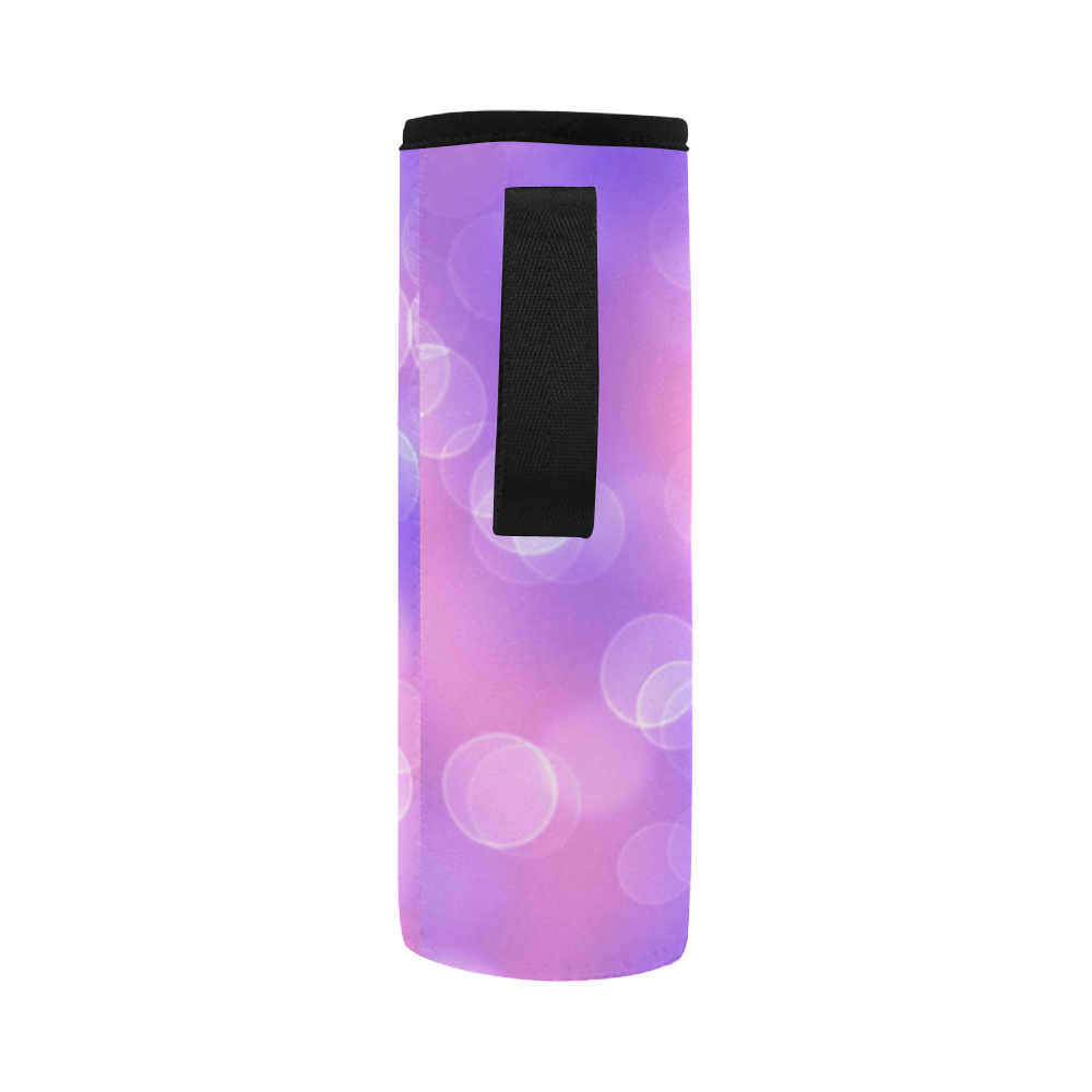 soft lights bokeh 1 by JamColors Neoprene Water Bottle Pouch/Large