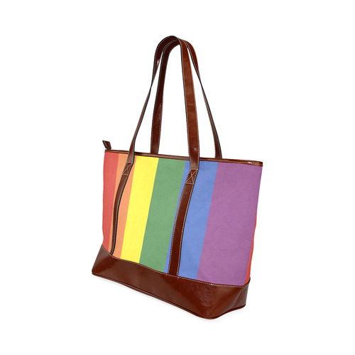 Stripes with rainbow colors Tote Handbag (Model 1642)