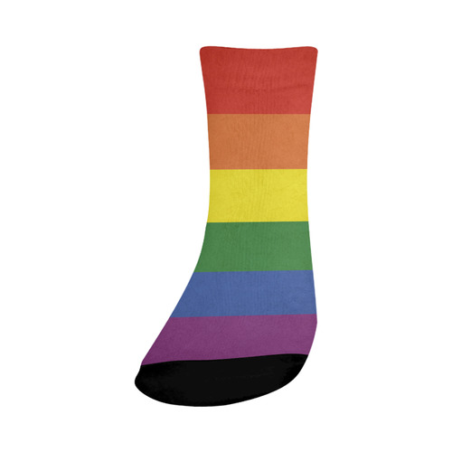 Stripes with rainbow colors Crew Socks