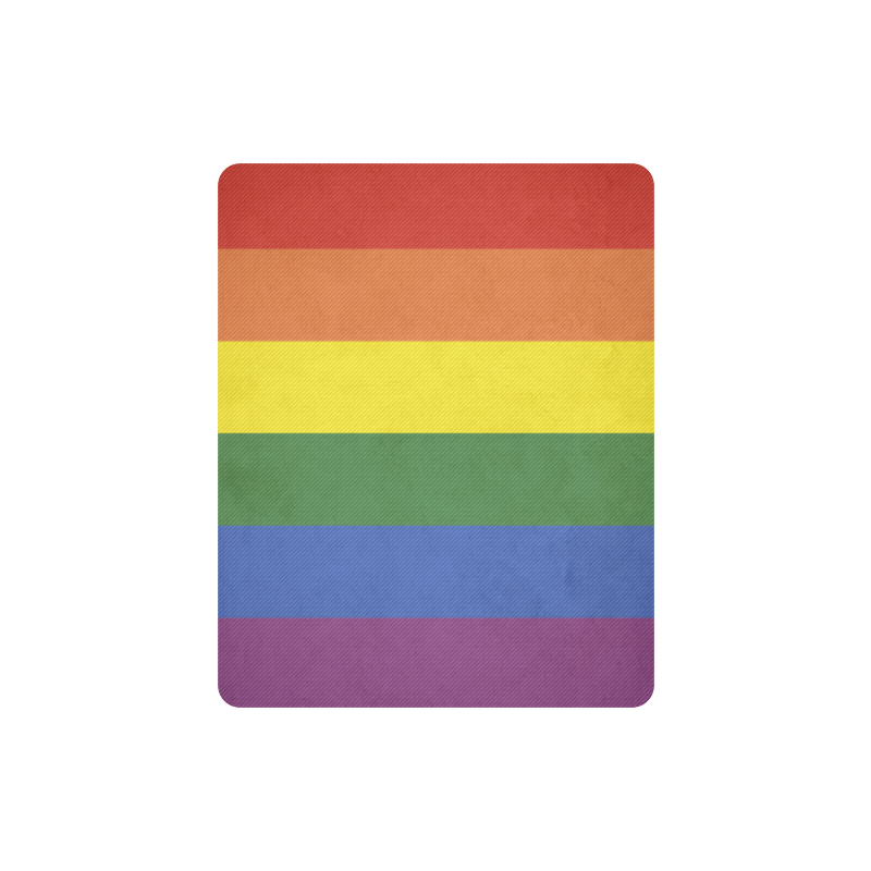 Stripes with rainbow colors Rectangle Mousepad