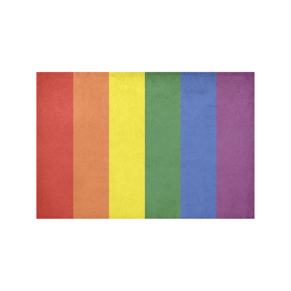 Stripes with rainbow colors Placemat 12''x18''