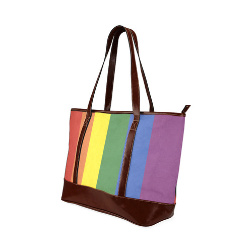 Stripes with rainbow colors Tote Handbag (Model 1642)