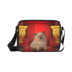 Cute little kitten Classic Cross-body Nylon Bags (Model 1632)