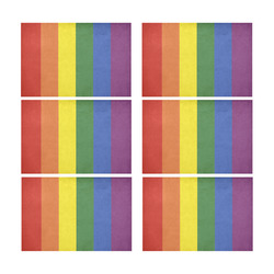 Stripes with rainbow colors Placemat 12’’ x 18’’ (Six Pieces)