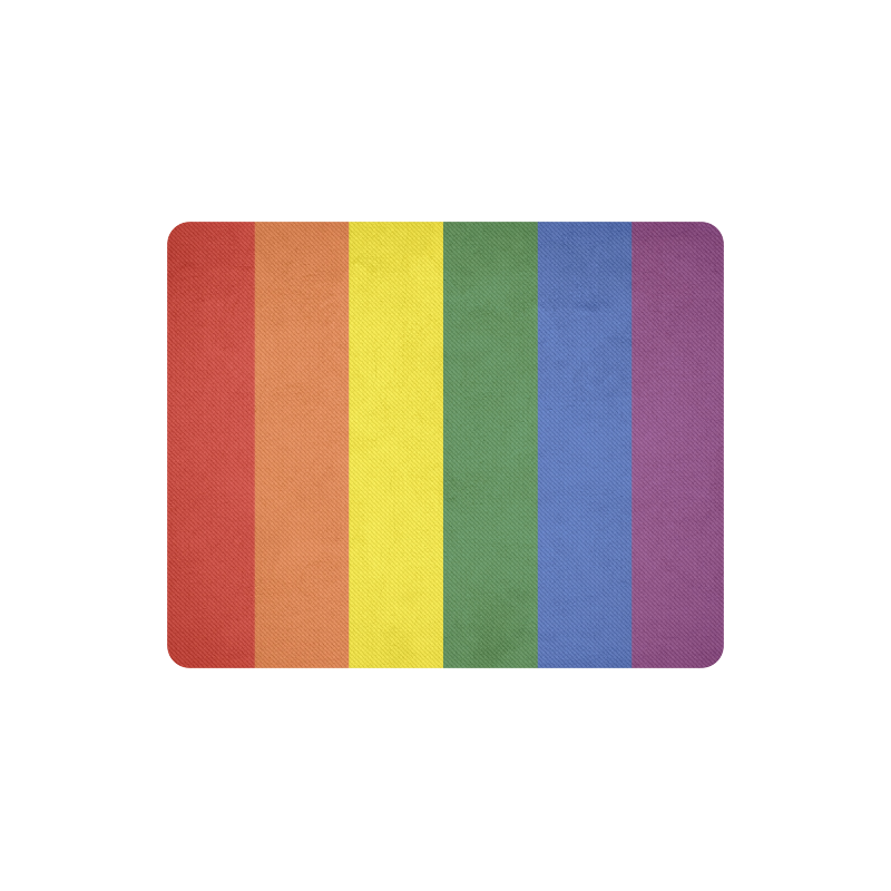 Stripes with rainbow colors Rectangle Mousepad