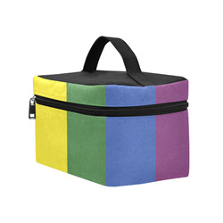 Stripes with rainbow colors Cosmetic Bag/Large (Model 1658)