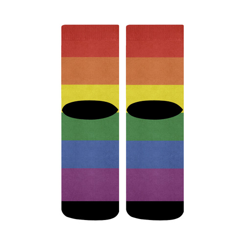 Stripes with rainbow colors Crew Socks