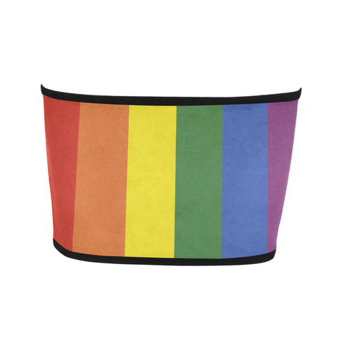 Stripes with rainbow colors Bandeau Top