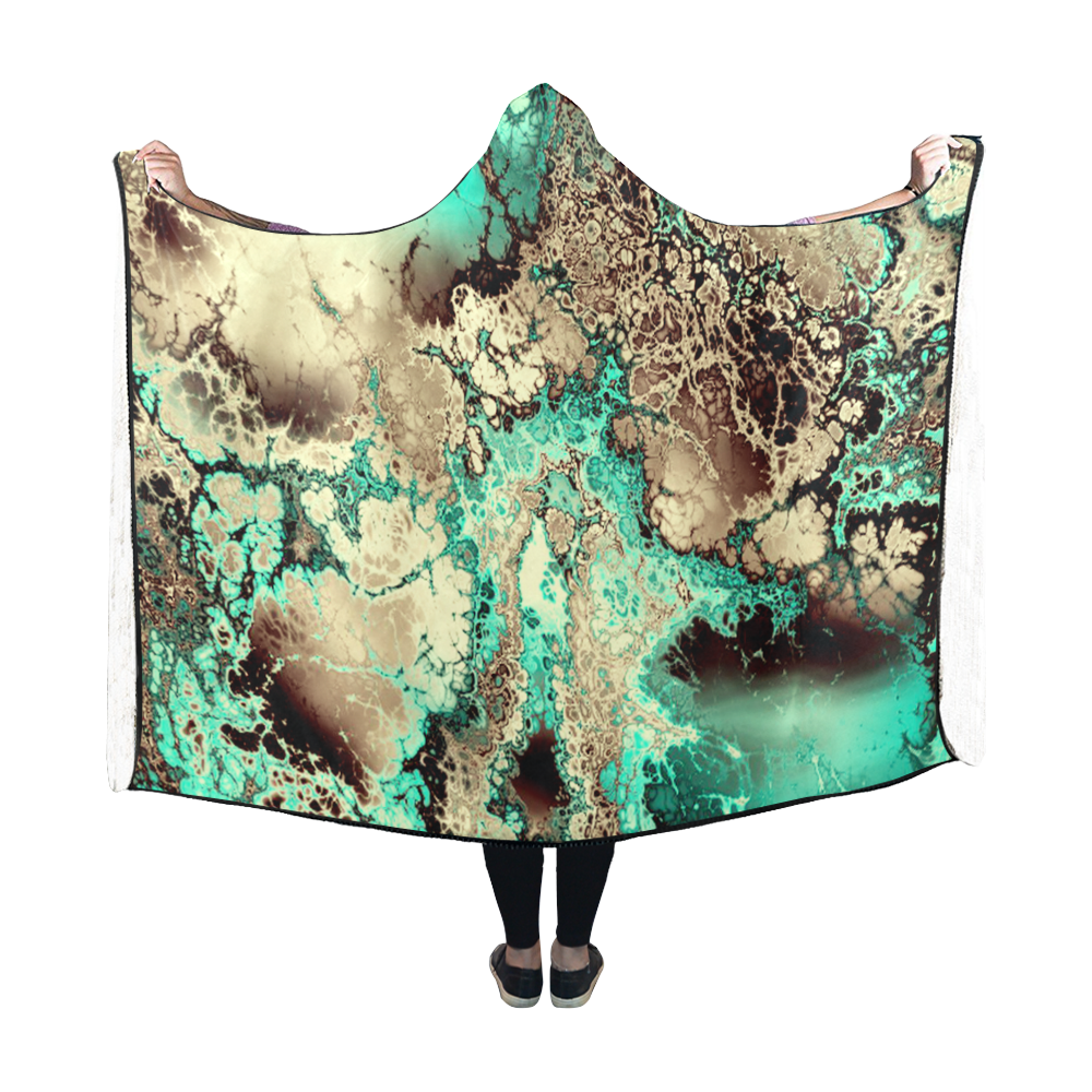 awesome fractal 30 Hooded Blanket 60''x50''