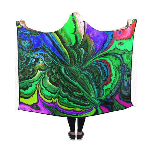 amazing fractal 416 Hooded Blanket 60''x50''