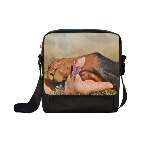 Dog Mans Best Friend Crossbody Nylon Bags (Model 1633)