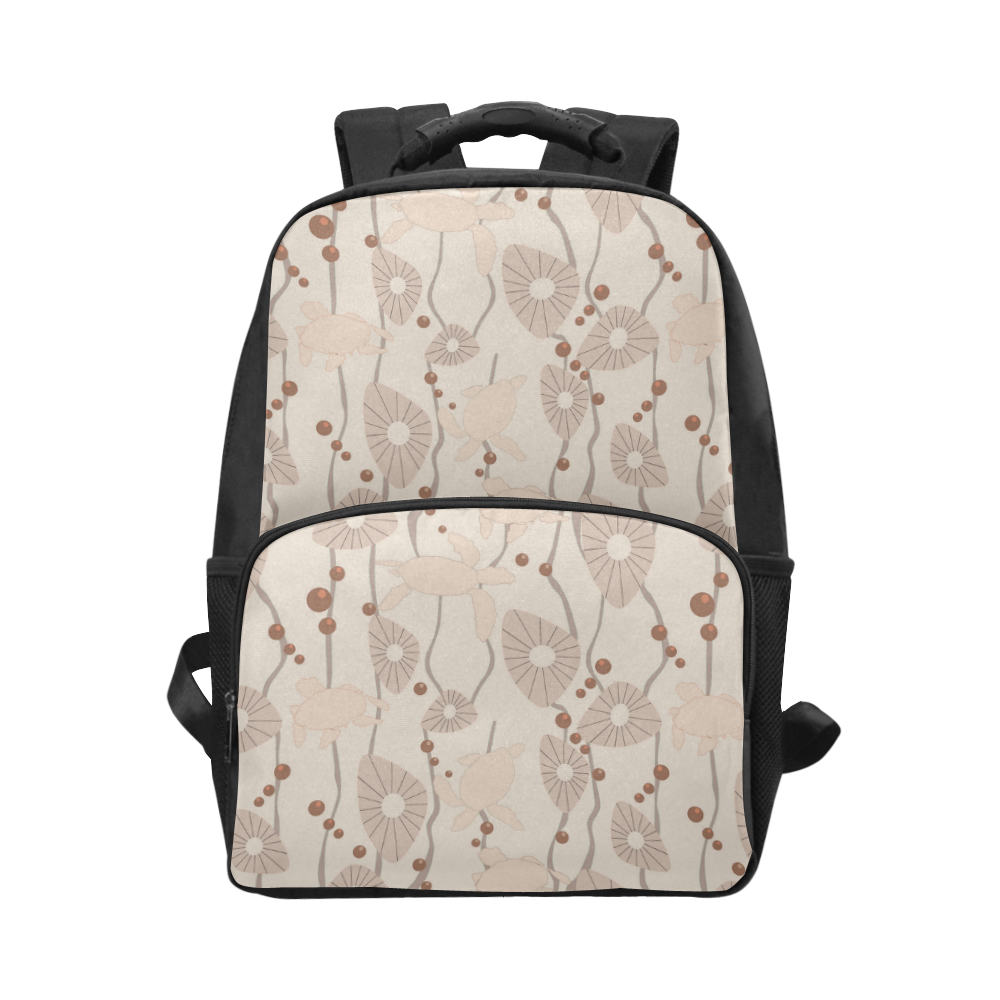 Swimming Turtles creamy Unisex Laptop Backpack (Model 1663)