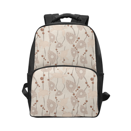 Swimming Turtles creamy Unisex Laptop Backpack (Model 1663)