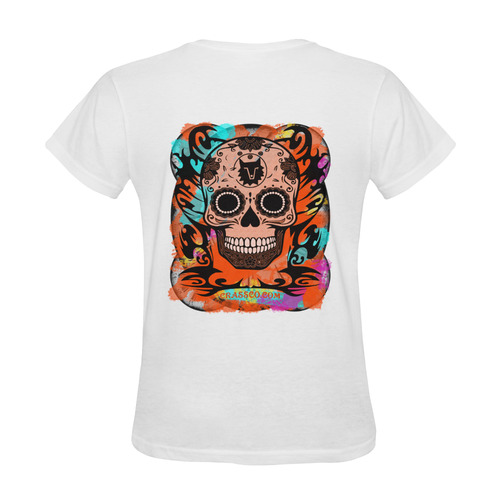 SKULL CULT ORANGE II Sunny Women's T-shirt (Model T05)