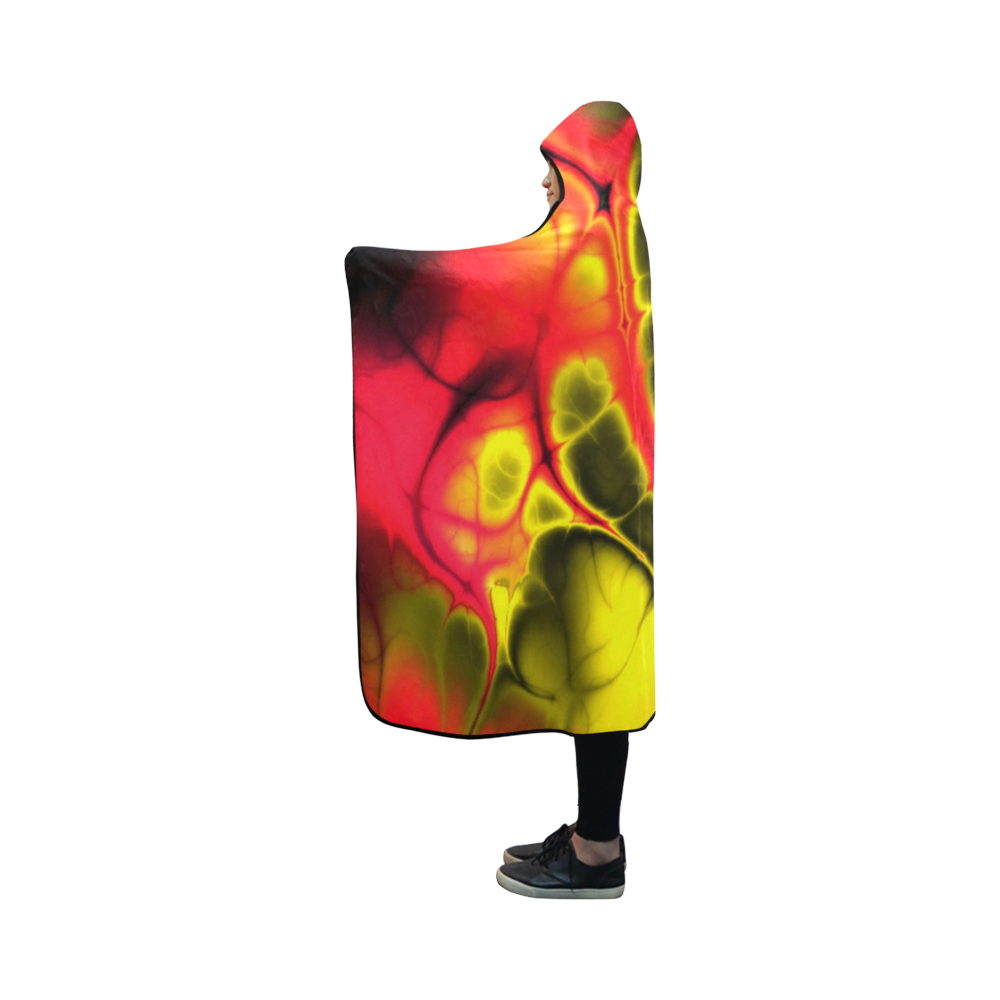 awesome fractal 36 Hooded Blanket 50''x40''