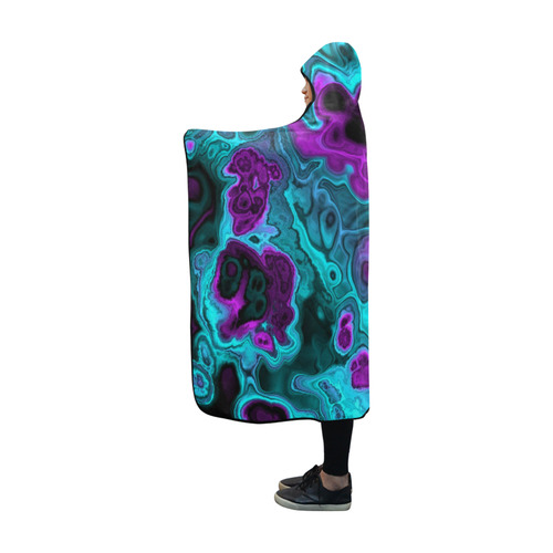 awesome fractal 34 Hooded Blanket 60''x50''