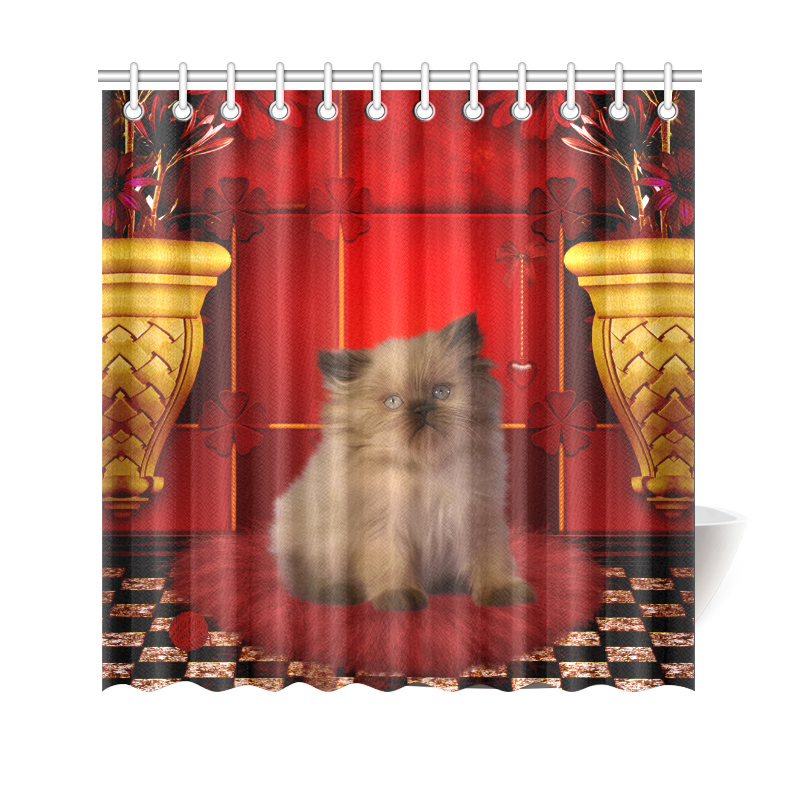 Cute little kitten Shower Curtain 69"x70"