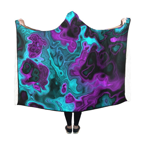 awesome fractal 34 Hooded Blanket 60''x50''